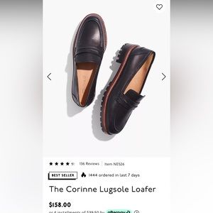 Madewell Corinne Lugsole Loafer 7.5